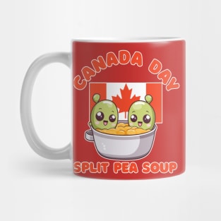 Canada Day Funny Kawaii Split Pea Soup Mug